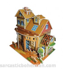 3-D Puzzles 2 Pack For Kid & Adult Hobbyists 3-D Country & Farm House Replicas Great Holiday Birthday Gift  B077Q6Y3CW